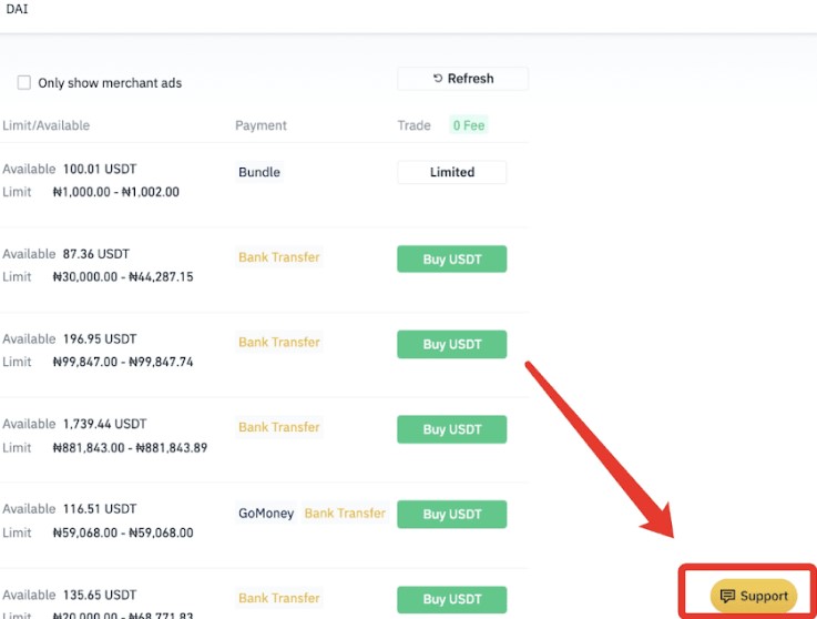 Binance Chat and Support