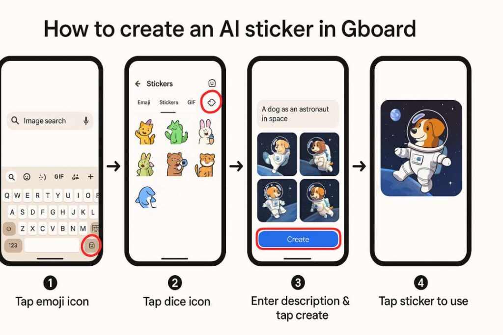 AI-Powered Stickers on Gboard