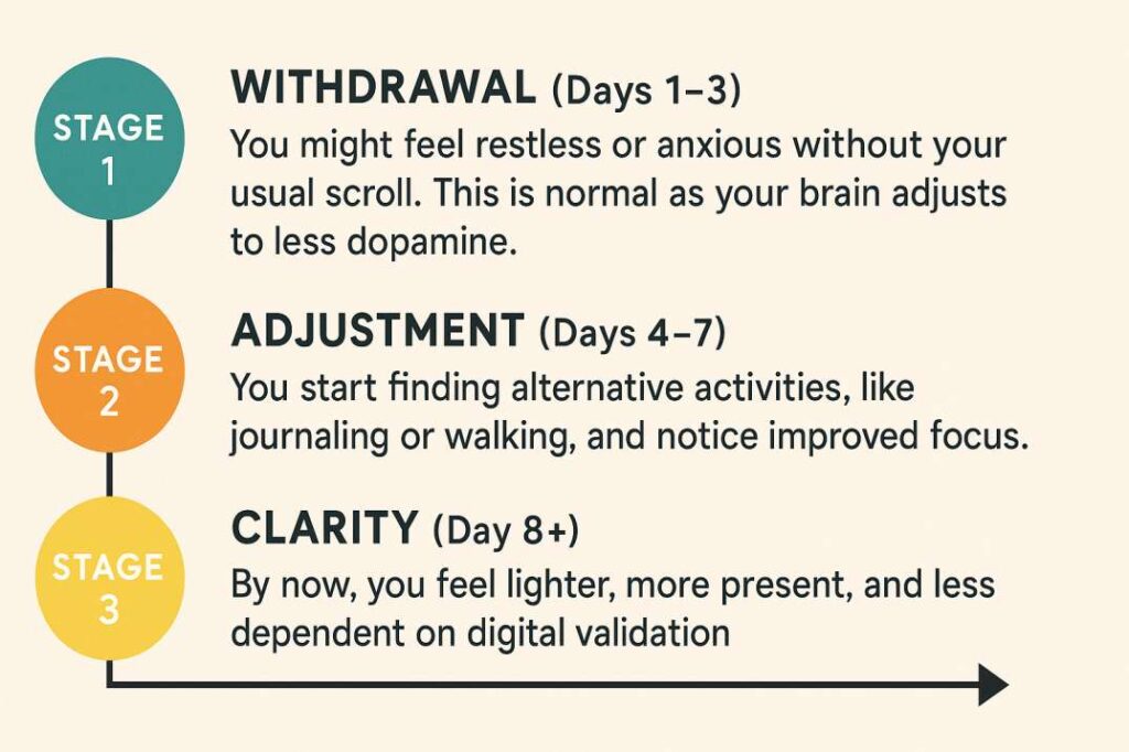 Stages of Social Media Detox