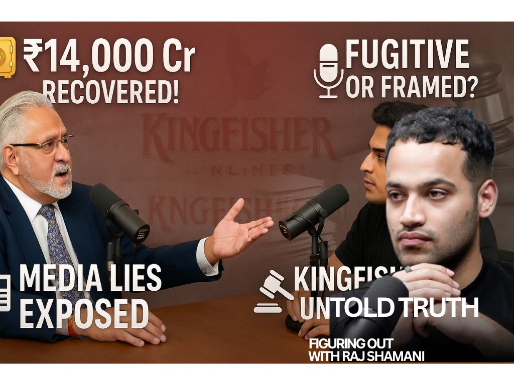 Vijay Mallya Podcast: "Fugitive vs Justice",₹14,000 Cr Recovery and Shattering Media's False Narratives With Proof